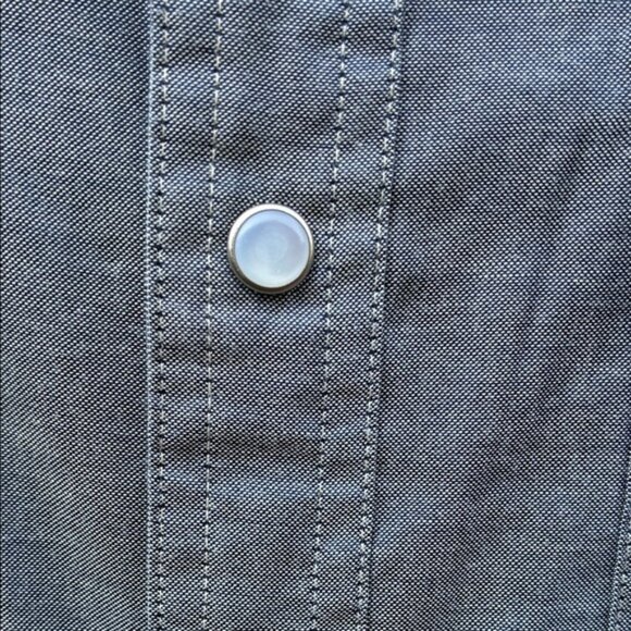 Howler Brothers Blue Shirt with Orange Embroidery - Picture 4 of 5